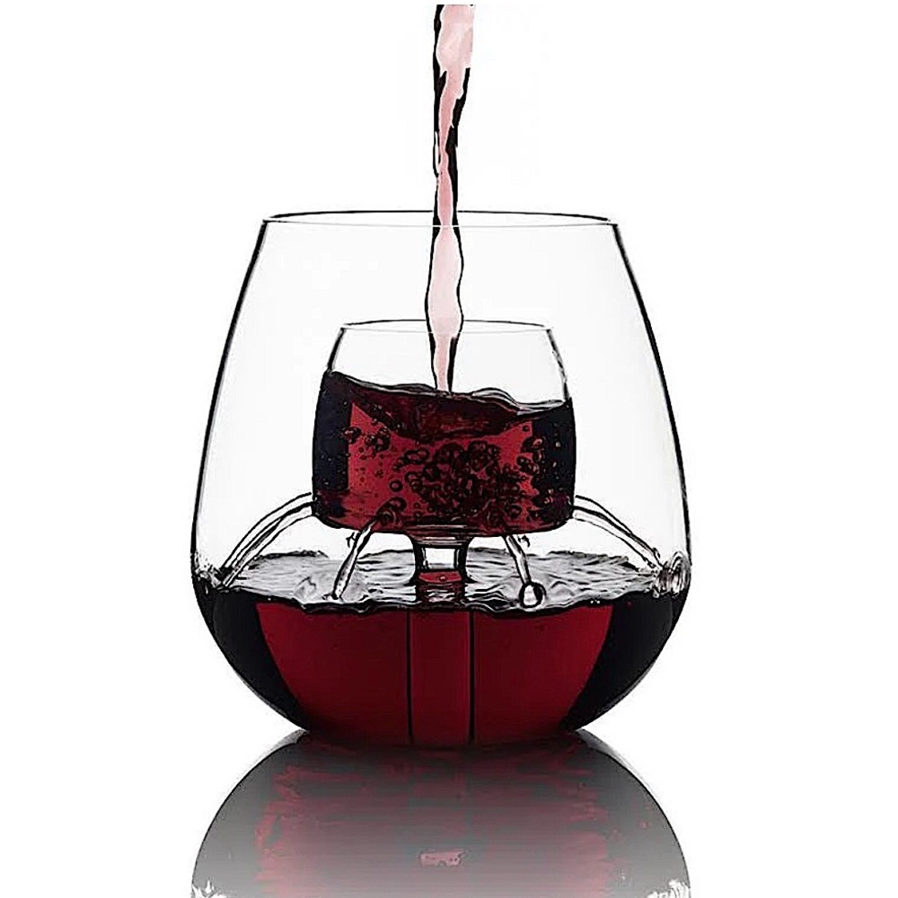 Chevalier Set of 4 Stemless Aerating Wine Glasses